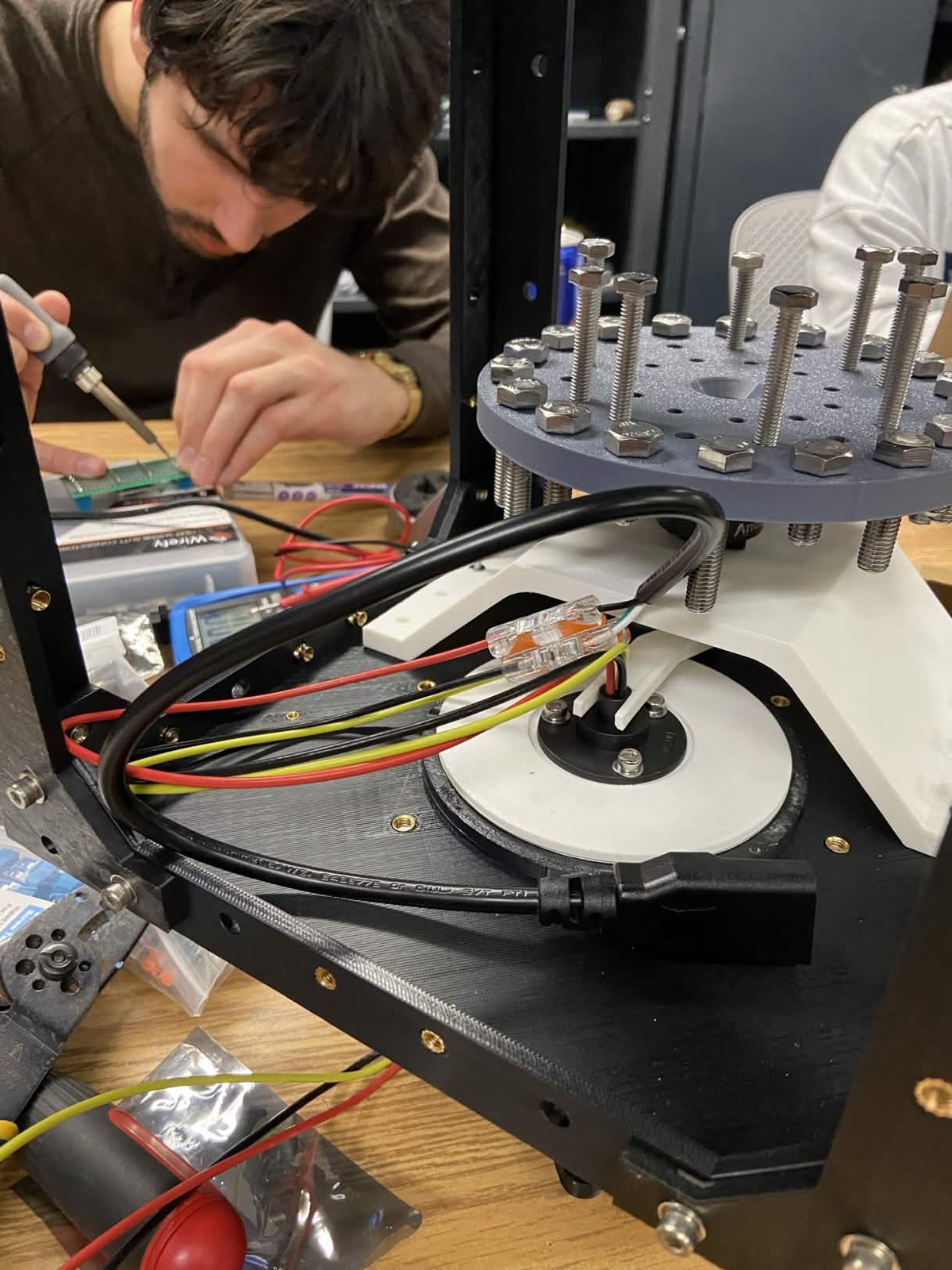 Slip ring AC pass-through assembly