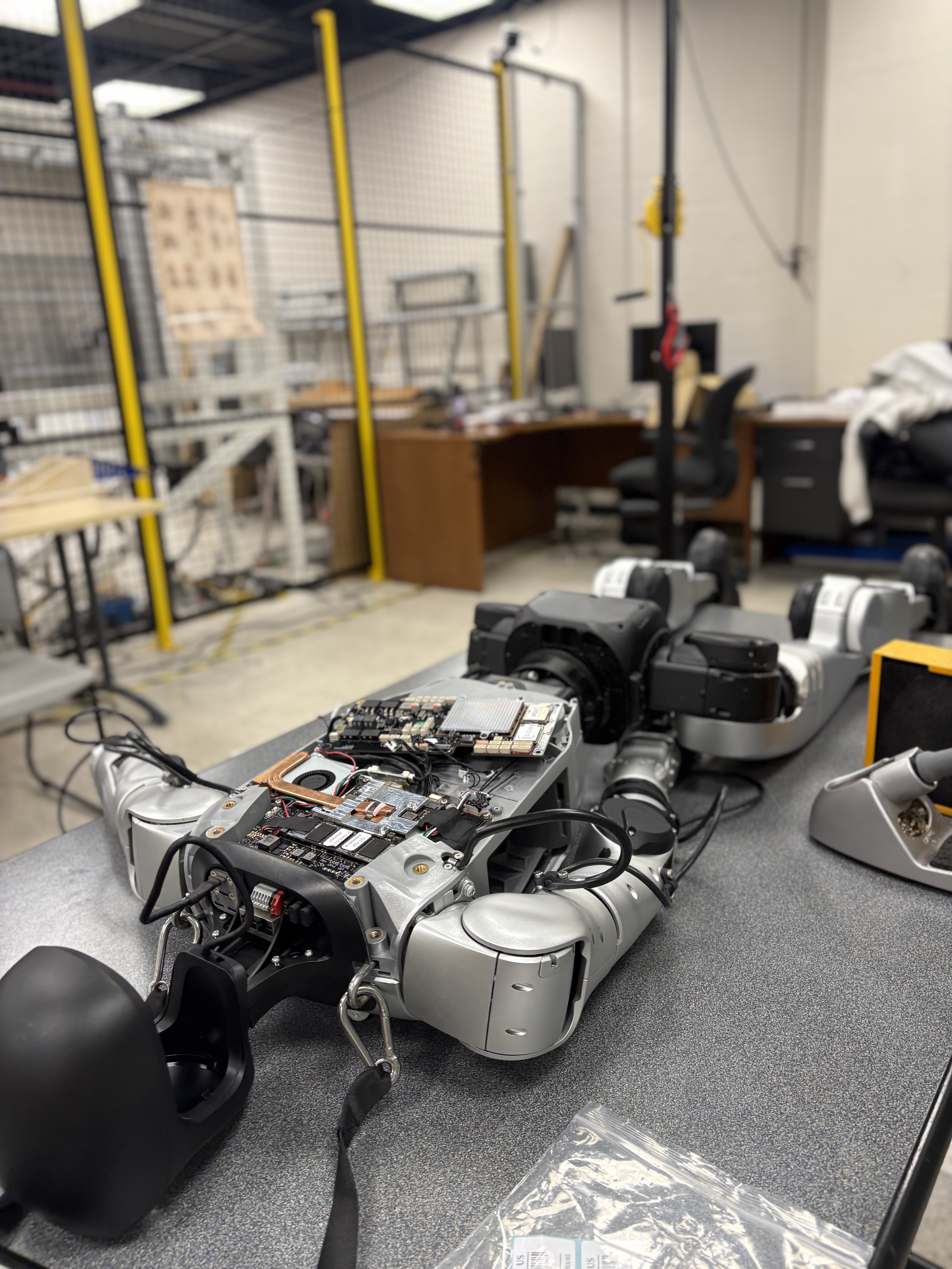 Unitree G1 humanoid robot in the ISRMM lab