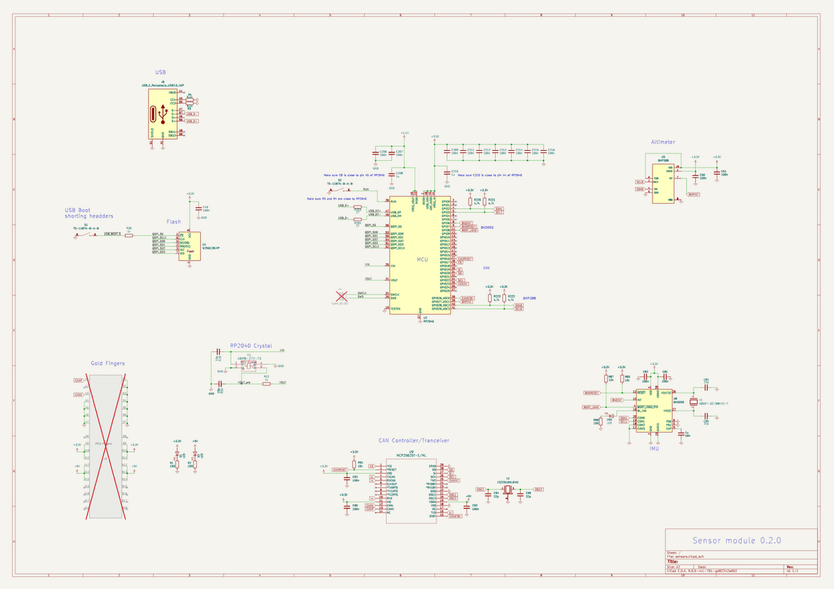 v0.2.0 Sensors Module Schematic