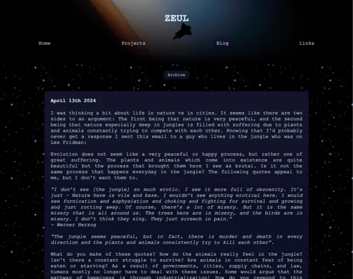zeul.ca website